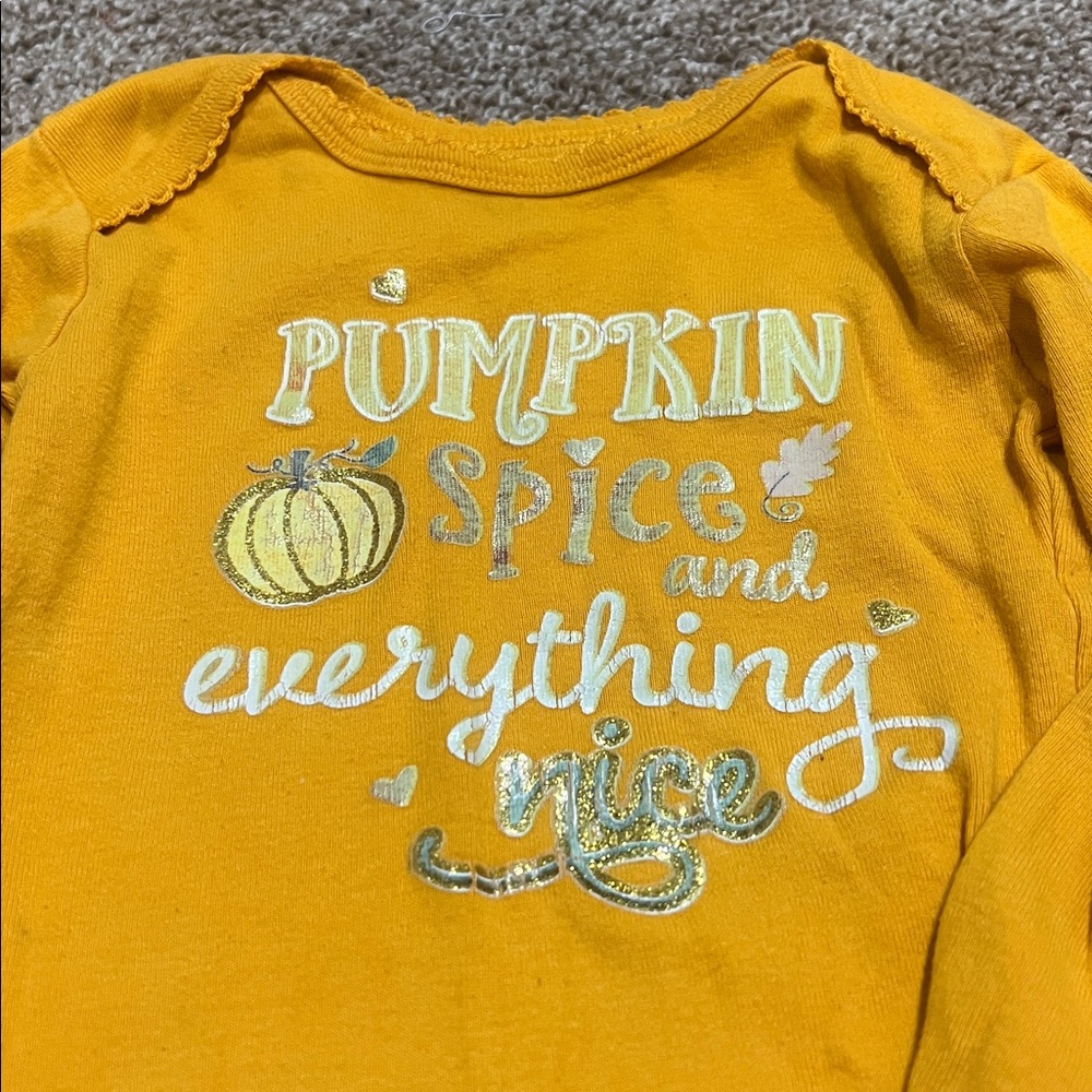 Koala Baby Pumpkin Spice Baby Bodysuit and Leggings Set 18M - Picture 3 of 7